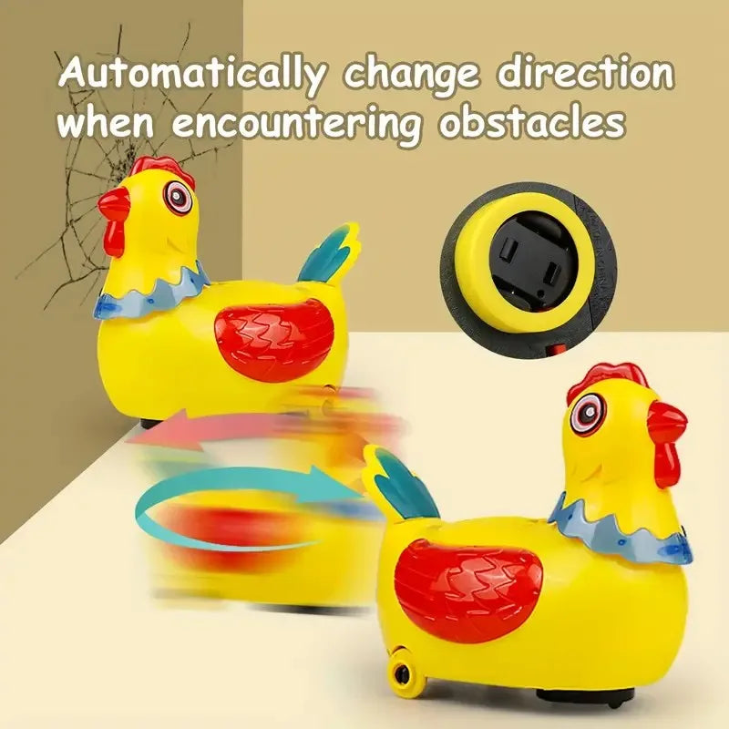 Kids Electric Hen Laying Eggs Walking Toy Music Interactive Educational Toys for Boys Girls Birthday Christmas Gift