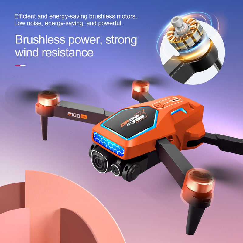 S180 RC GPS Drone Professional With 8K Camera HD  WIFI 5G 360 ° Obstacle Avoidance Dual Brushless Motor Foldables Quadcopter Toy