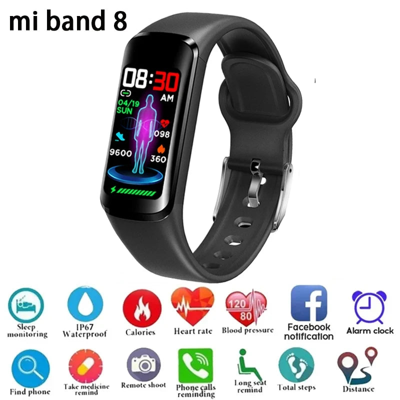 New ECG+PPG Smart Watch Men Blood Sugar Temperature Health Tracker Bracelet Sports Waterproof Women Smartwatch For Android Ios