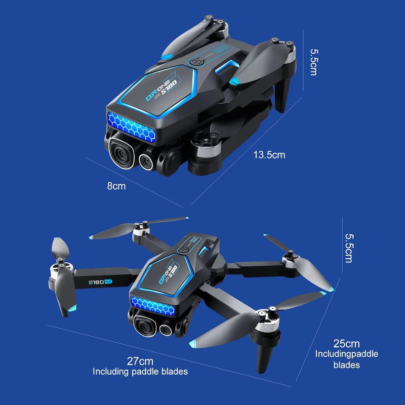 S180 RC GPS Drone Professional With 8K Camera HD  WIFI 5G 360 ° Obstacle Avoidance Dual Brushless Motor Foldables Quadcopter Toy