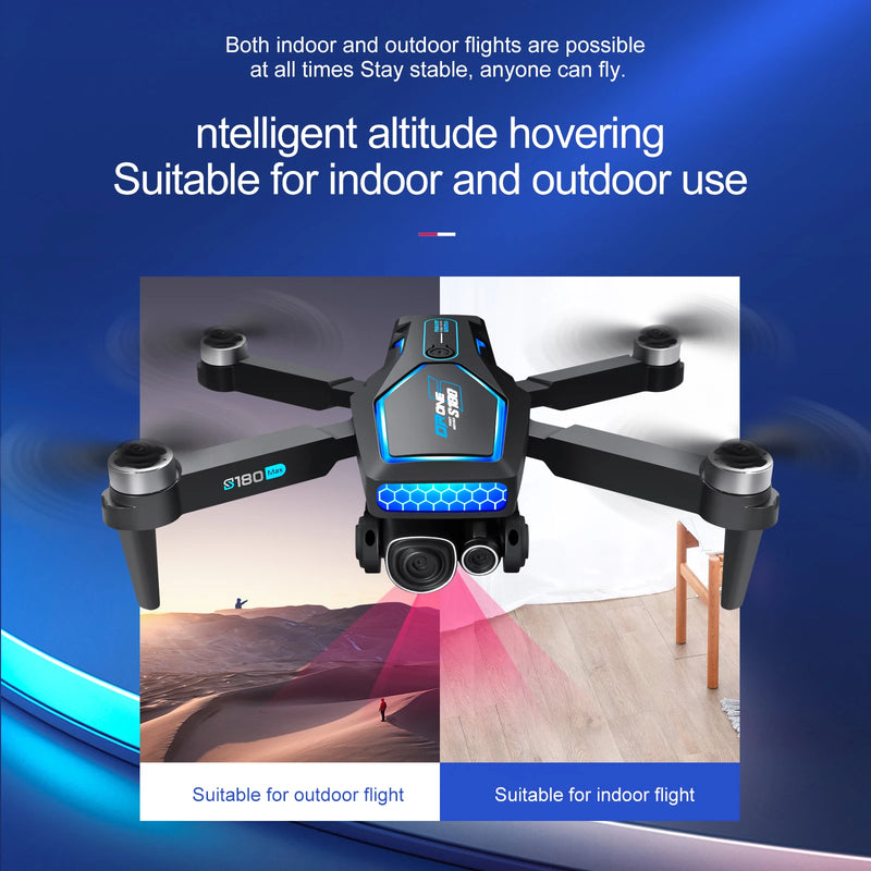 S180 RC GPS Drone Professional With 8K Camera HD  WIFI 5G 360 ° Obstacle Avoidance Dual Brushless Motor Foldables Quadcopter Toy