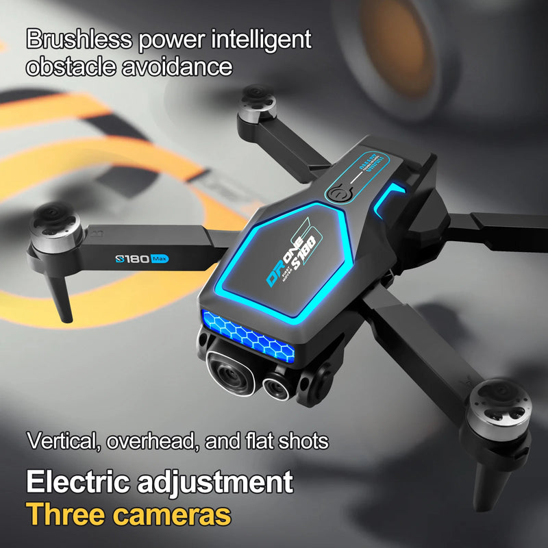 S180 RC GPS Drone Professional With 8K Camera HD  WIFI 5G 360 ° Obstacle Avoidance Dual Brushless Motor Foldables Quadcopter Toy